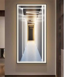 3D Effect Black Frame Modern Classic Style With Lighting